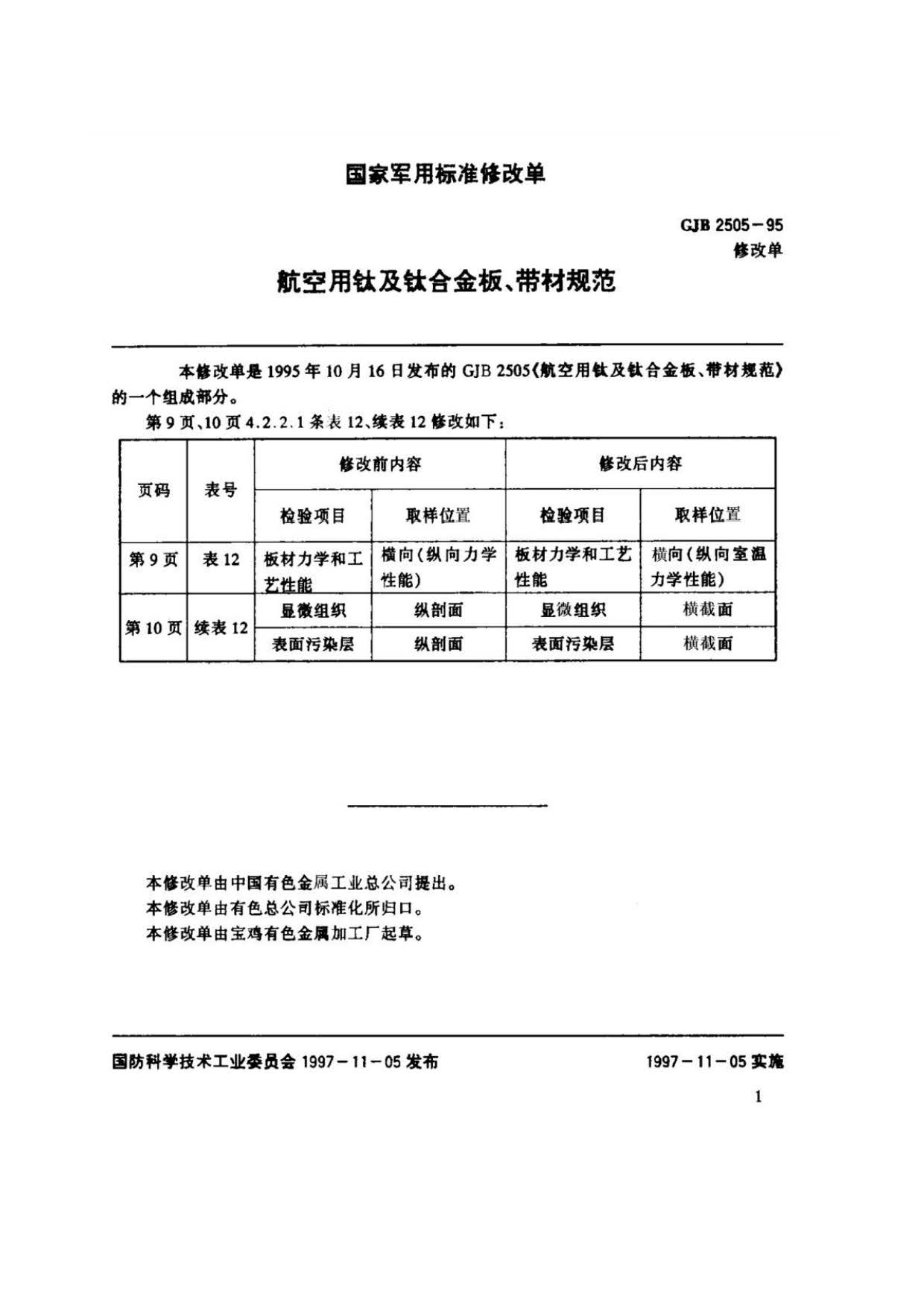 航空用鈦及鈦合金板、帶材規(guī)范